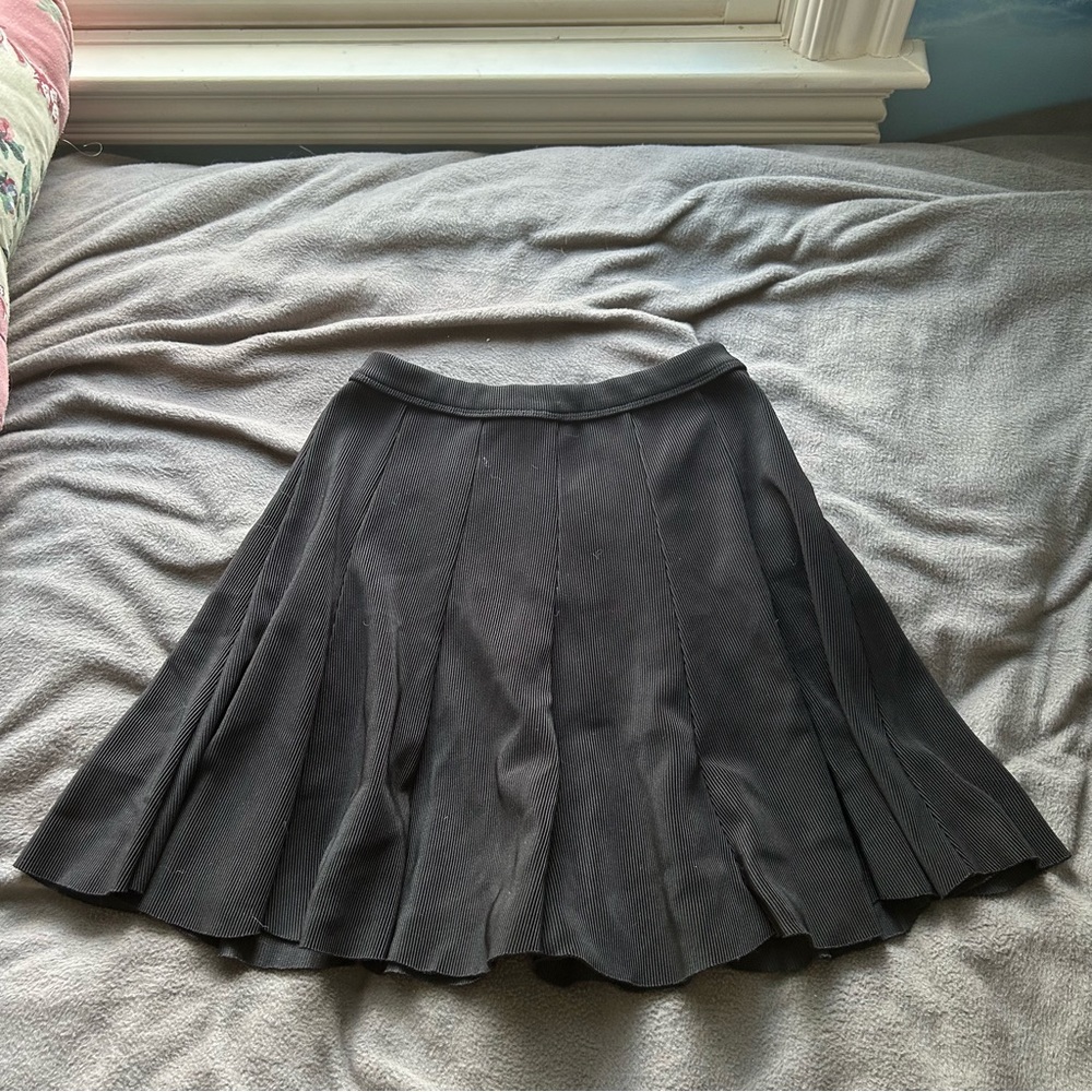 Black Pleated Tennis Skirt